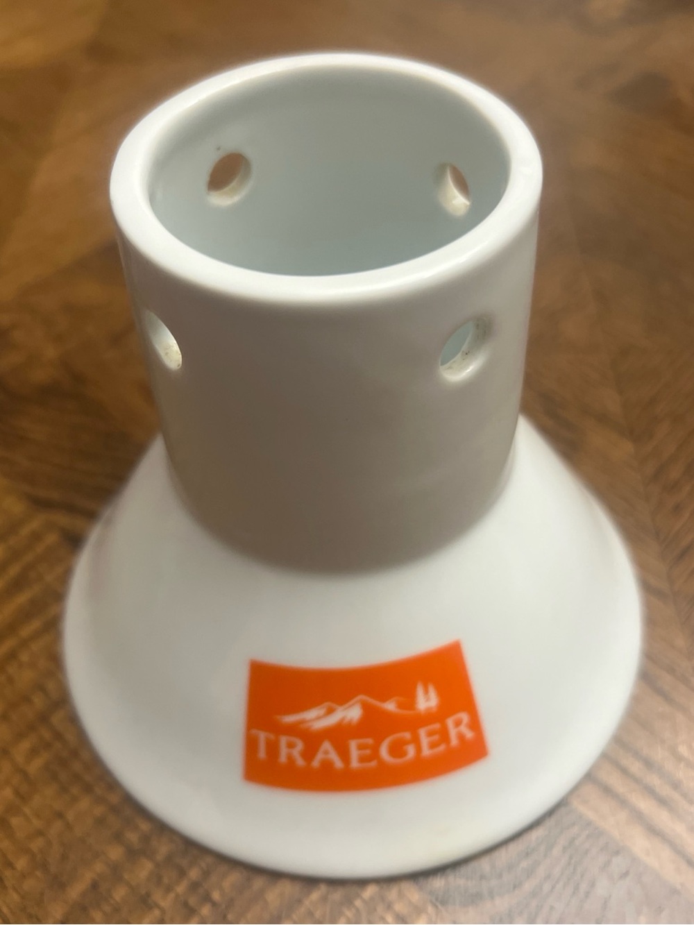 Traeger Chicken Throne Porcelain Vertical Roaster Stand Grill Smoker Accessory